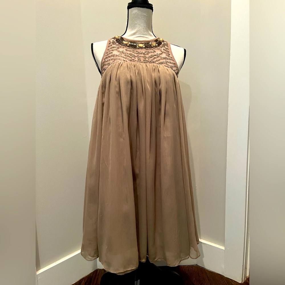 Moulinette Soeurs Anthropologie dress with beautiful beaded embroidery.